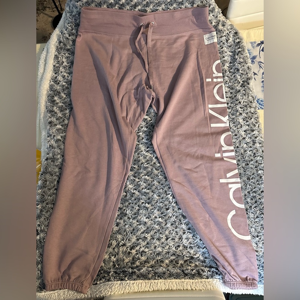 Calvin Klein Performance Women’s Flocked Logo Jogger Sweatpants - NWOT